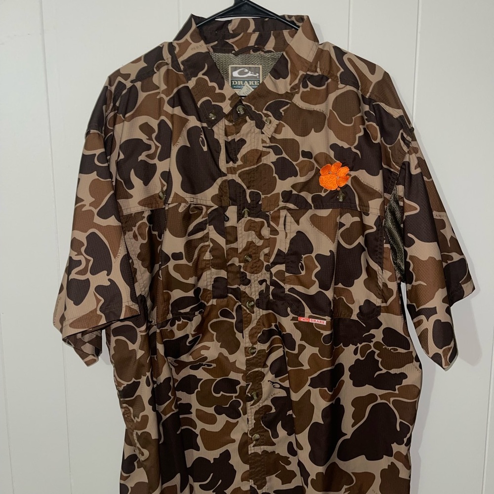Drake Waterfowl Camo Old school Shirt Clemson